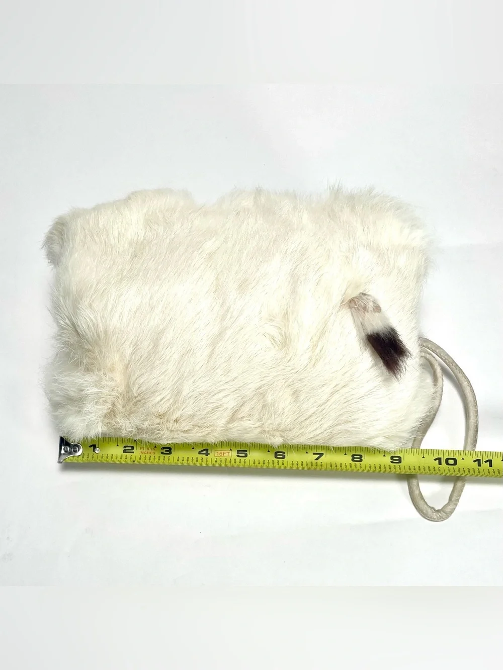 Vintage Winter Ermine Fur Muff With Wristlet Small Size 9